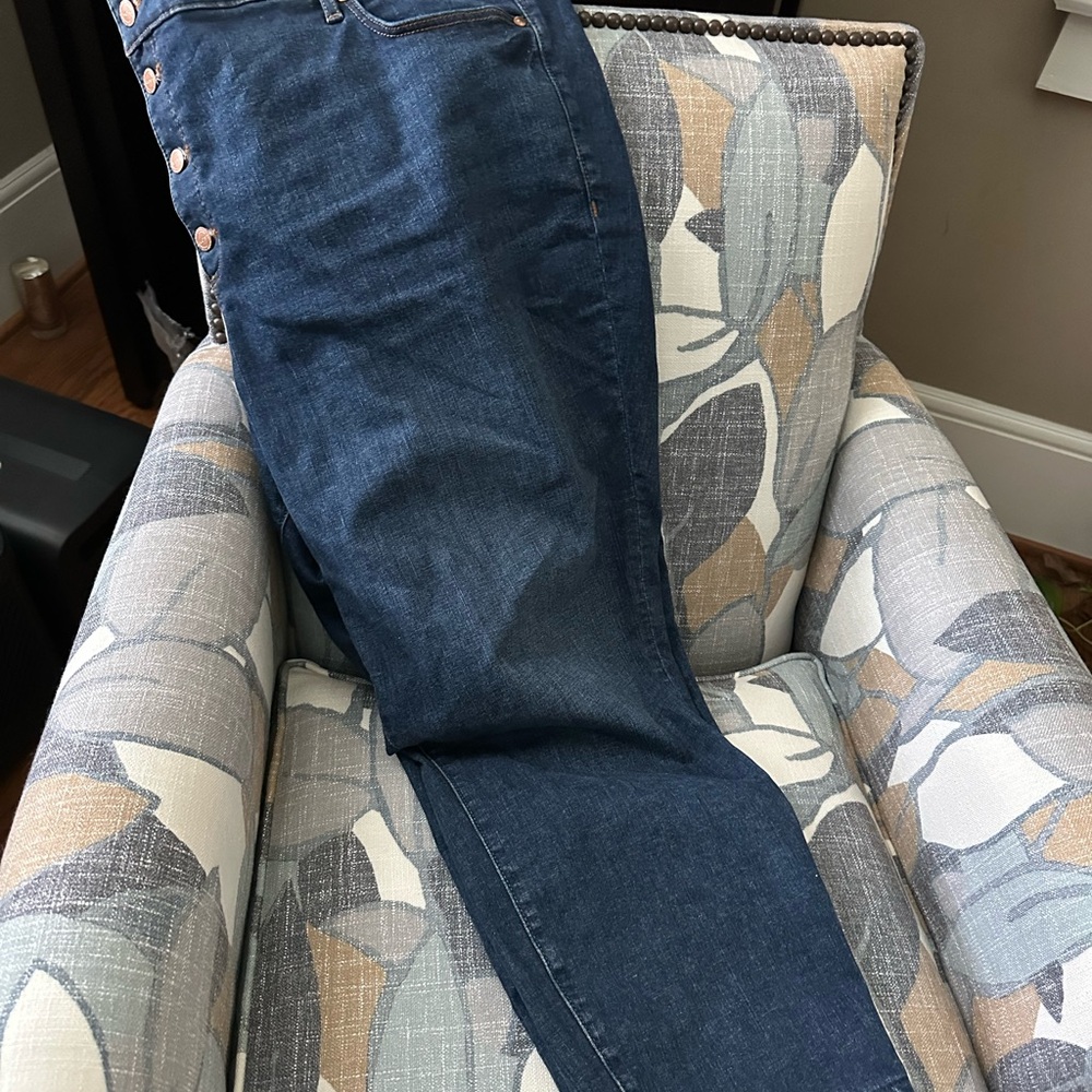 LOFT Dark Blue Ankle Jeans